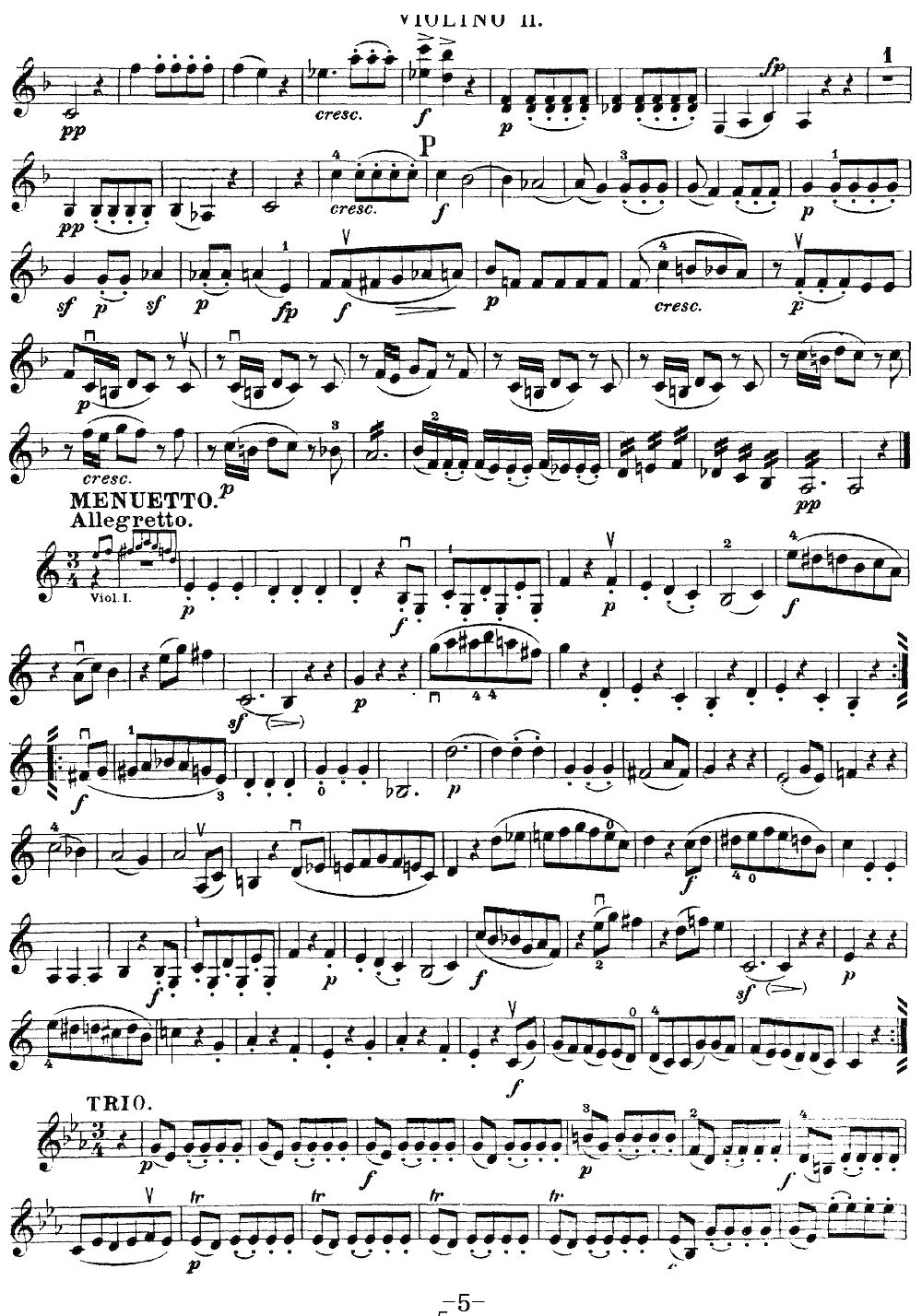 Mozart Quartet No 19 in C Major K 465 Violin 2(ʮ�ּ�����)5