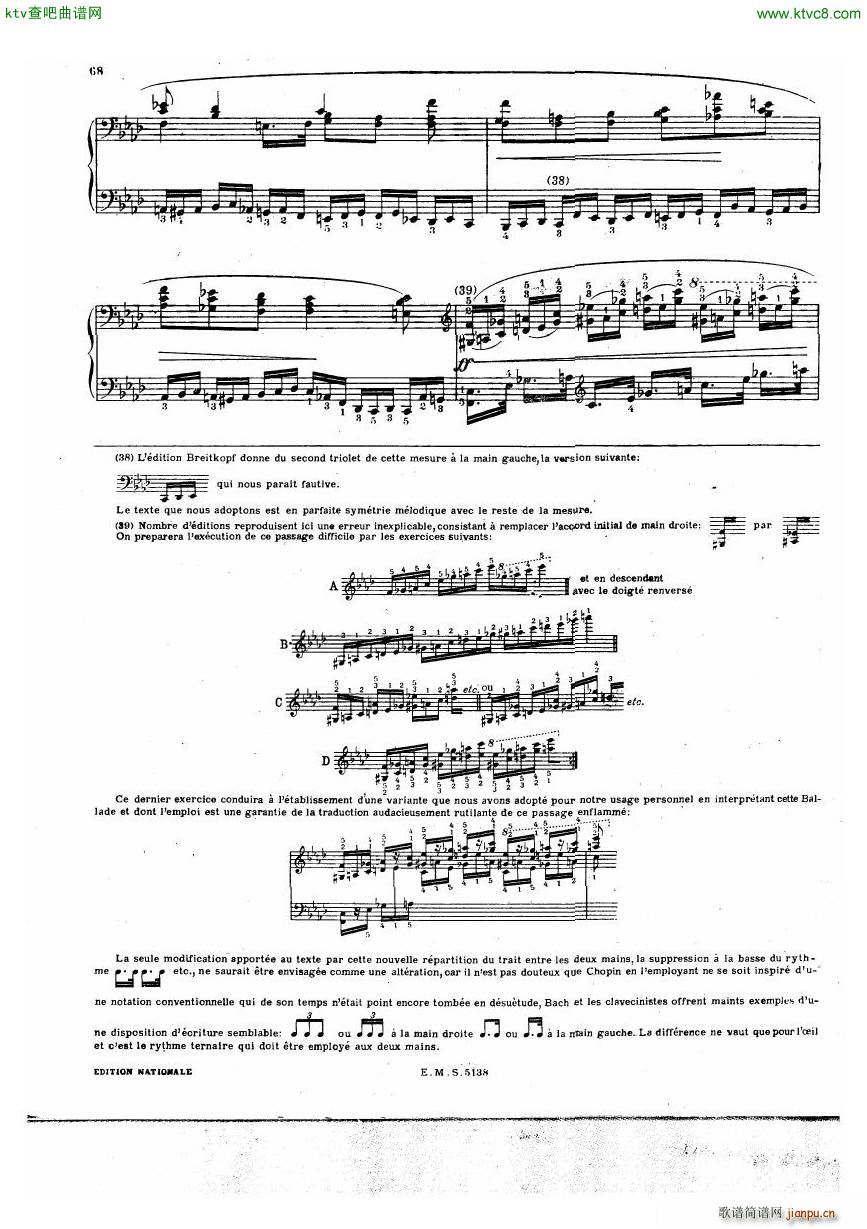 Chopin Cortot 4 Ballades ��(����V)27