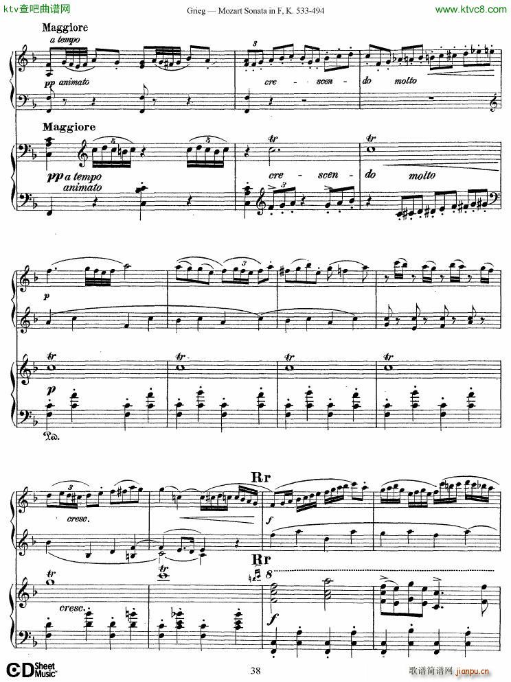 Grieg Sonata K 533 Mozart 2nd Piano Grieg(����V)34