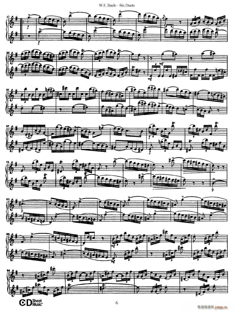 Six Duets(���ָ��V)6