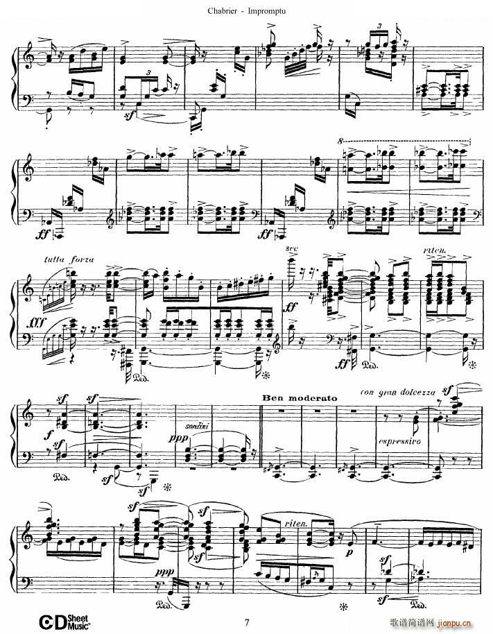 Chabrier Impromptu Impromptu(ʮ�ּ�����)7