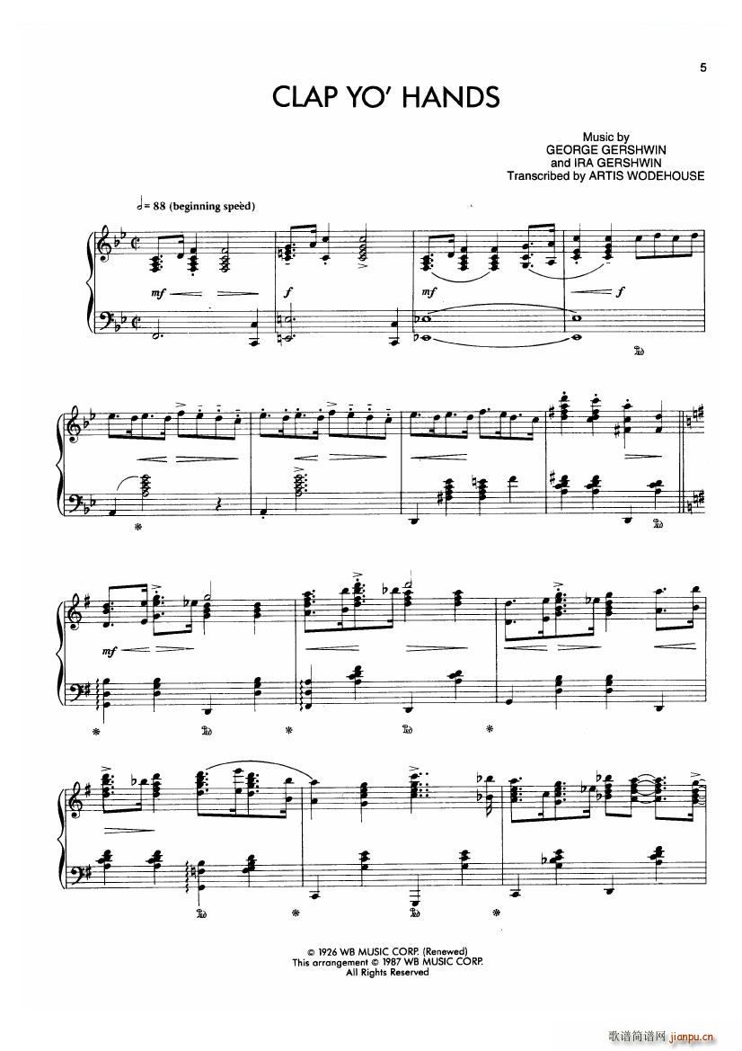 Gershwin wodehouse clap clap(ʮ�ּ�����)1