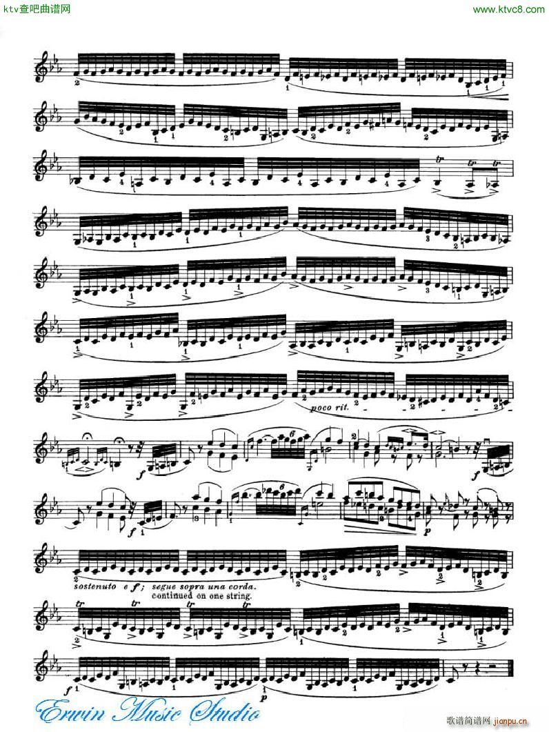 �_�� 24�׾�����Pierre Rode 24 Studi Per violino 17 24(ʮ�ּ�����)8