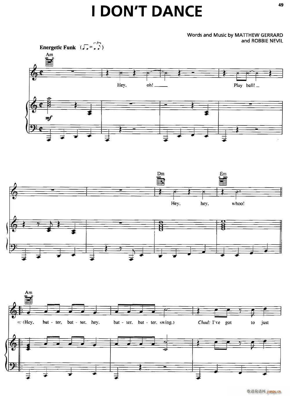 �� I Don t Dance �Ҳ�����(ʮ�ּ�����)1