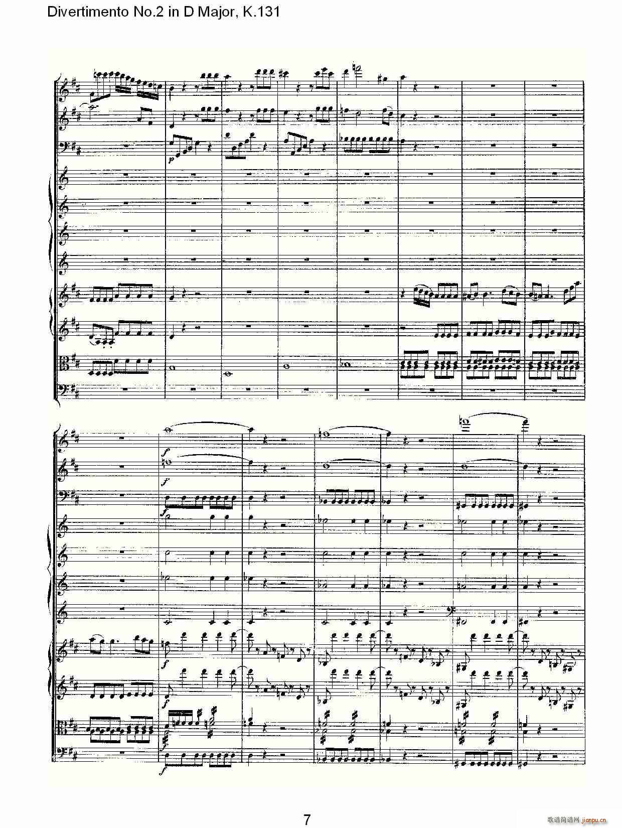 Divertimento No.2 in D Major, K.131(ʮ�ּ�����)6