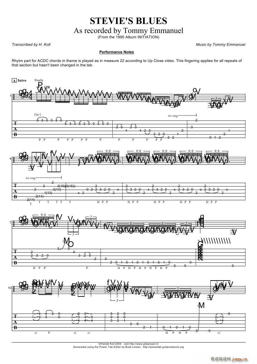tommy emmanuel stevies blues ָ������(�����V)1