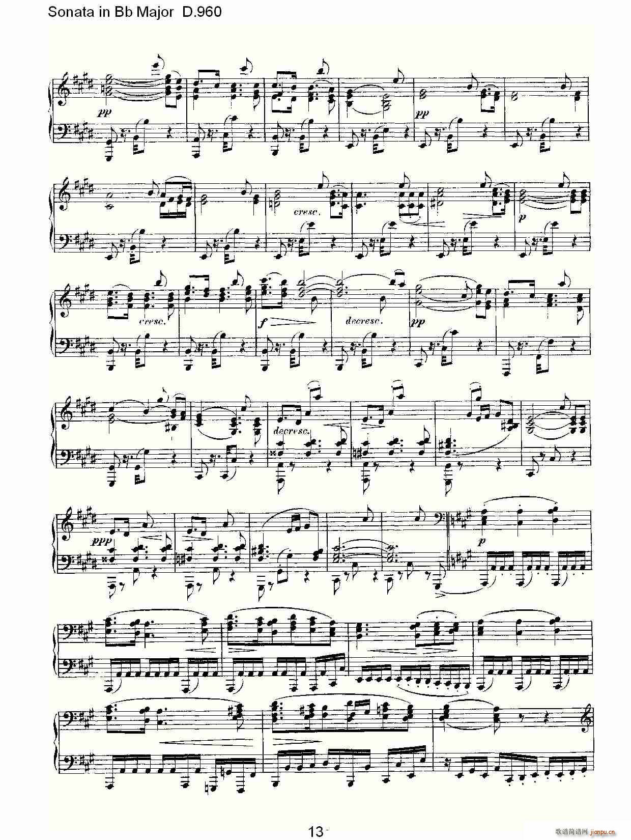 Sonata in Bb Major D.960(ʮ�ּ�����)13