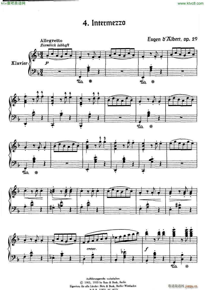 D Albert op 29 no 5 Bagatellen(����V)15