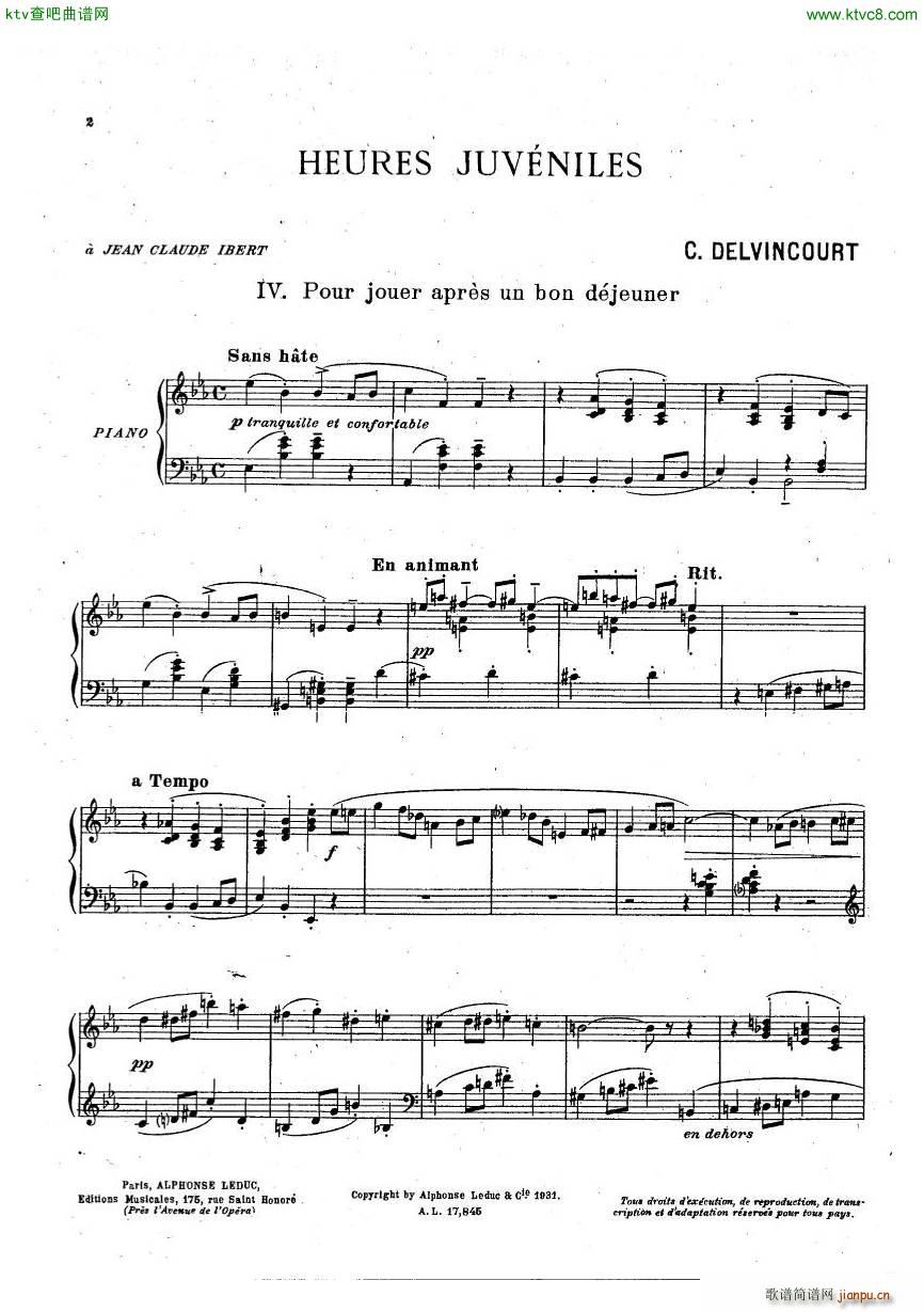 Delvincourt Heures juveniles No5 missing(����V)7