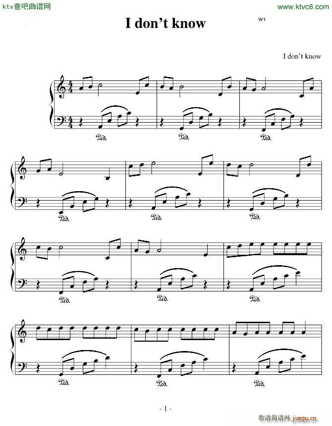 I don t know(����V)1