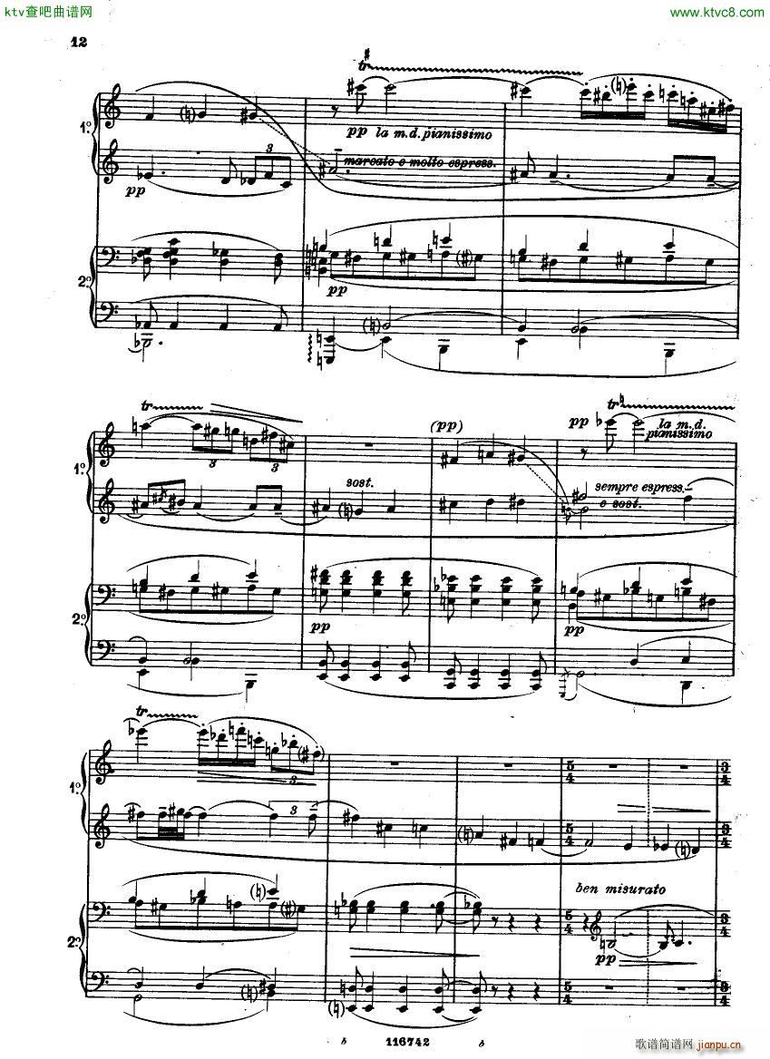 Casella Five Easy Pieces Pupazzetti 4 hands 1915(����V)12