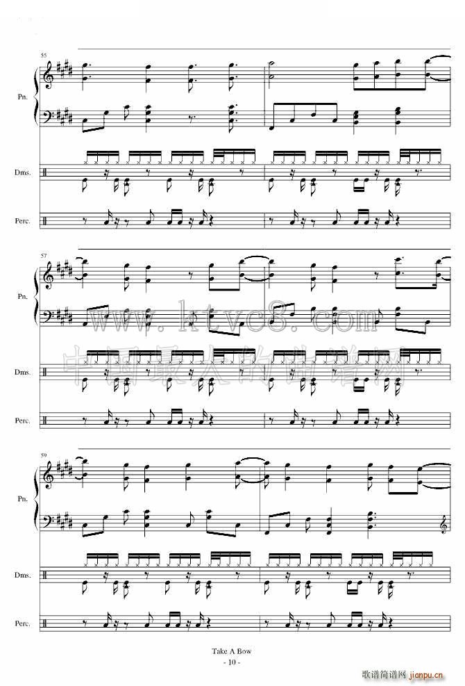 Take a Bow Piano(ʮ�ּ�����)10