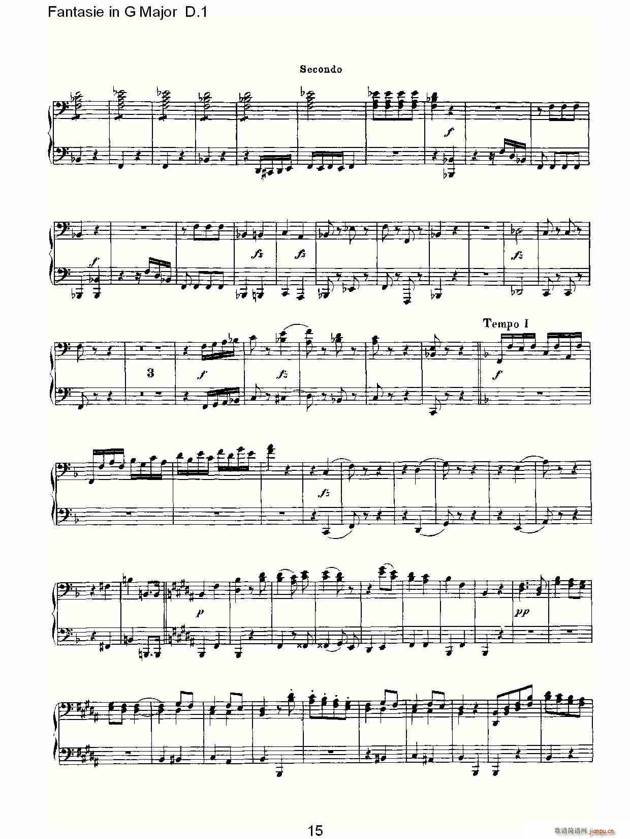 Fantasie in G Major D.1(ʮ�ּ�����)15