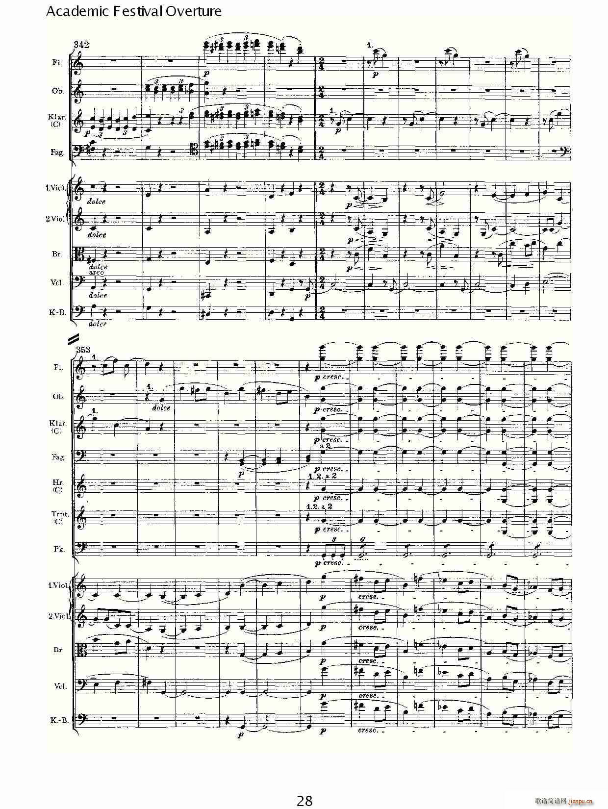 Academic Festival Overture(ʮ�ּ�����)28