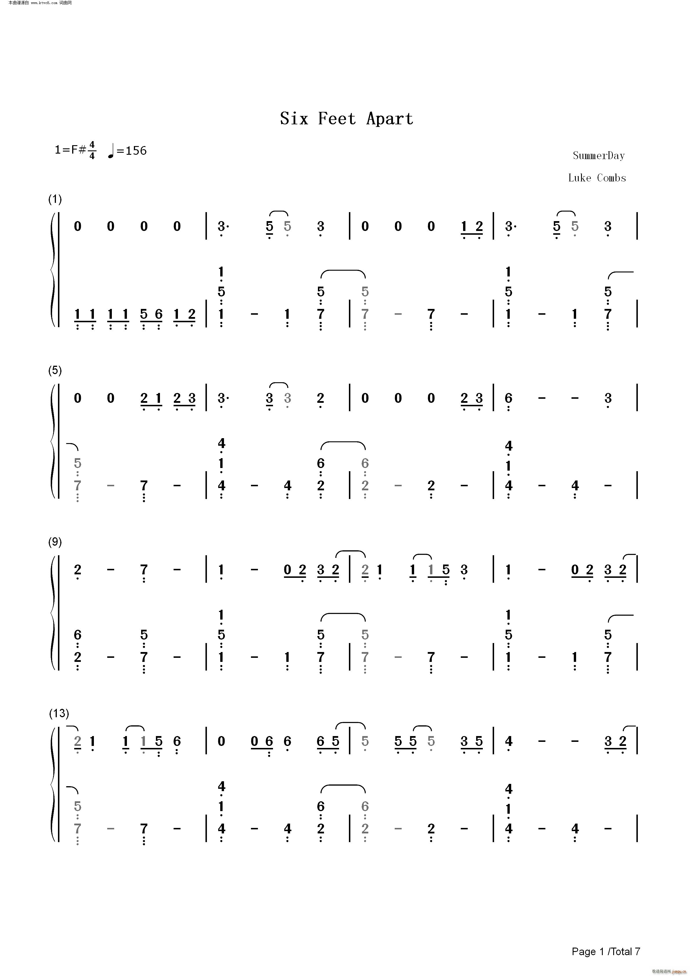 Six Feet Apart Luke Combs(����V)8