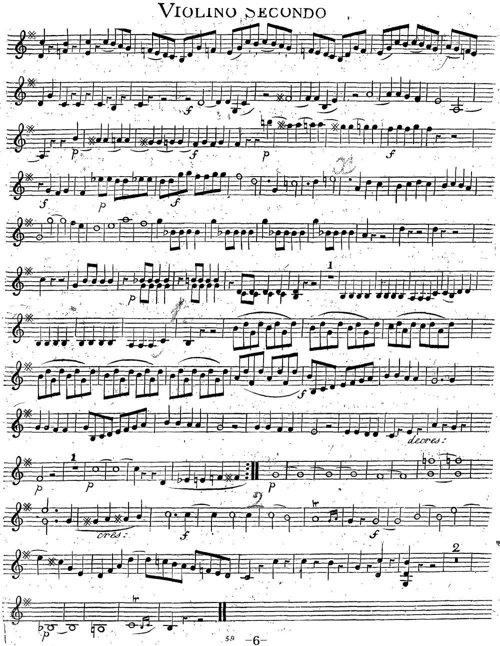 Mozart Quartet No 14 in G Major K 387 Violin 2(ʮ�ּ�����)6