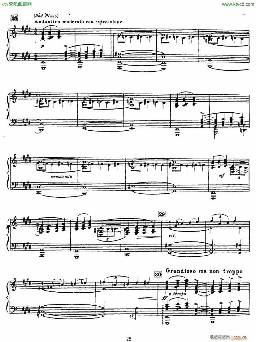 Rhapsody in Blue in Bb major Duet(����V)28
