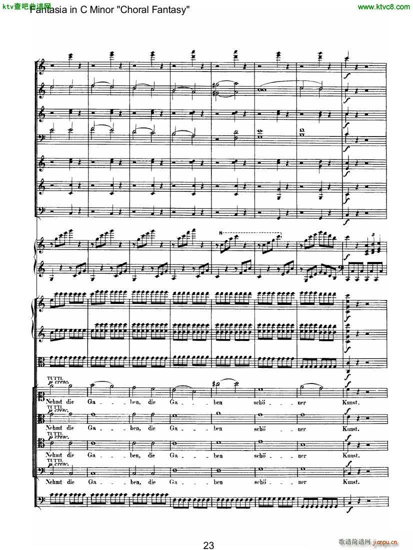 Beethoven op 80 Choral Fantasy ��(����V)8