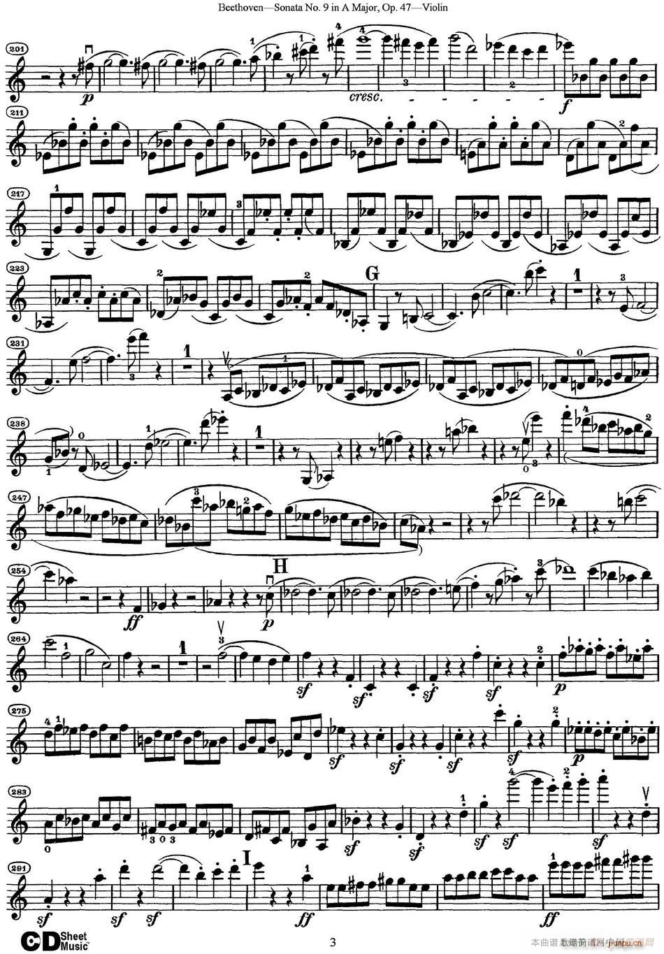 Violin Sonata No 9 in A Major Op 47(С�����V)3
