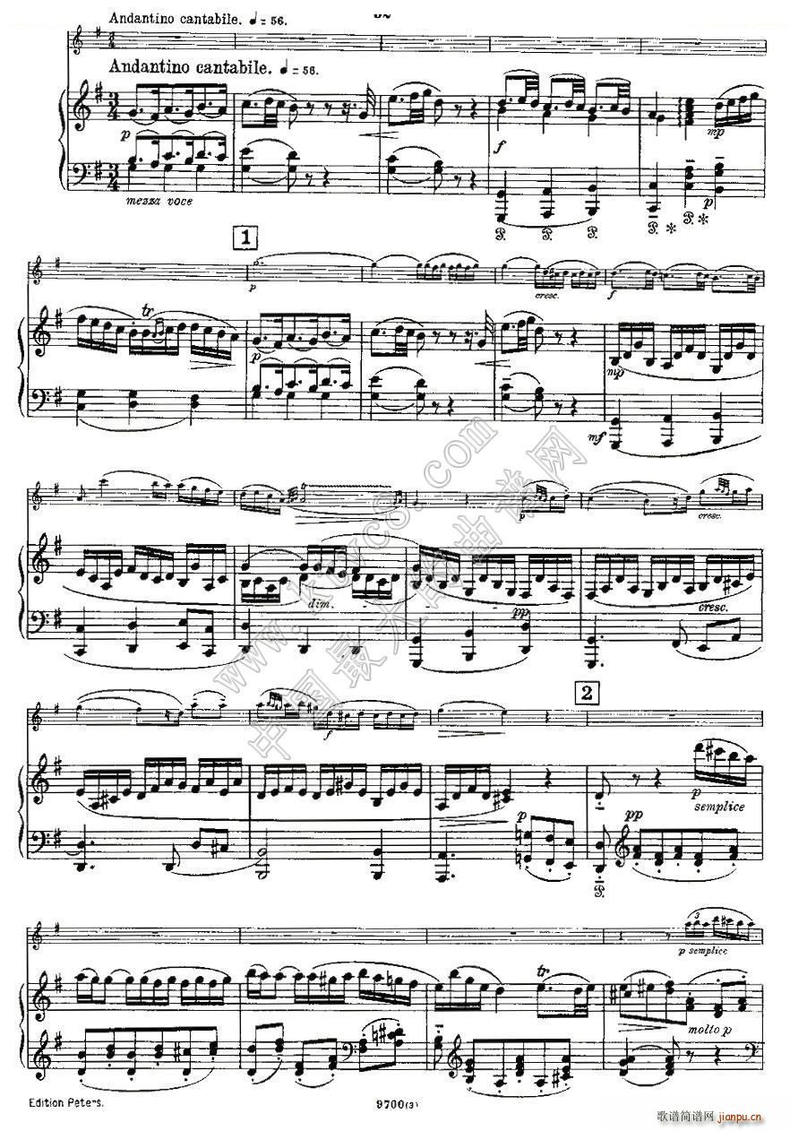 Mozart Violin Sonata No 3 KV 306 ����С�������Q��(С�����V)11