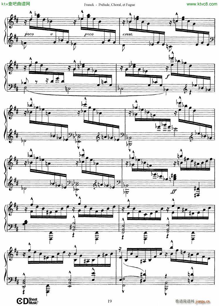 Franck Pr��lude Choral et Fugue(����V)19