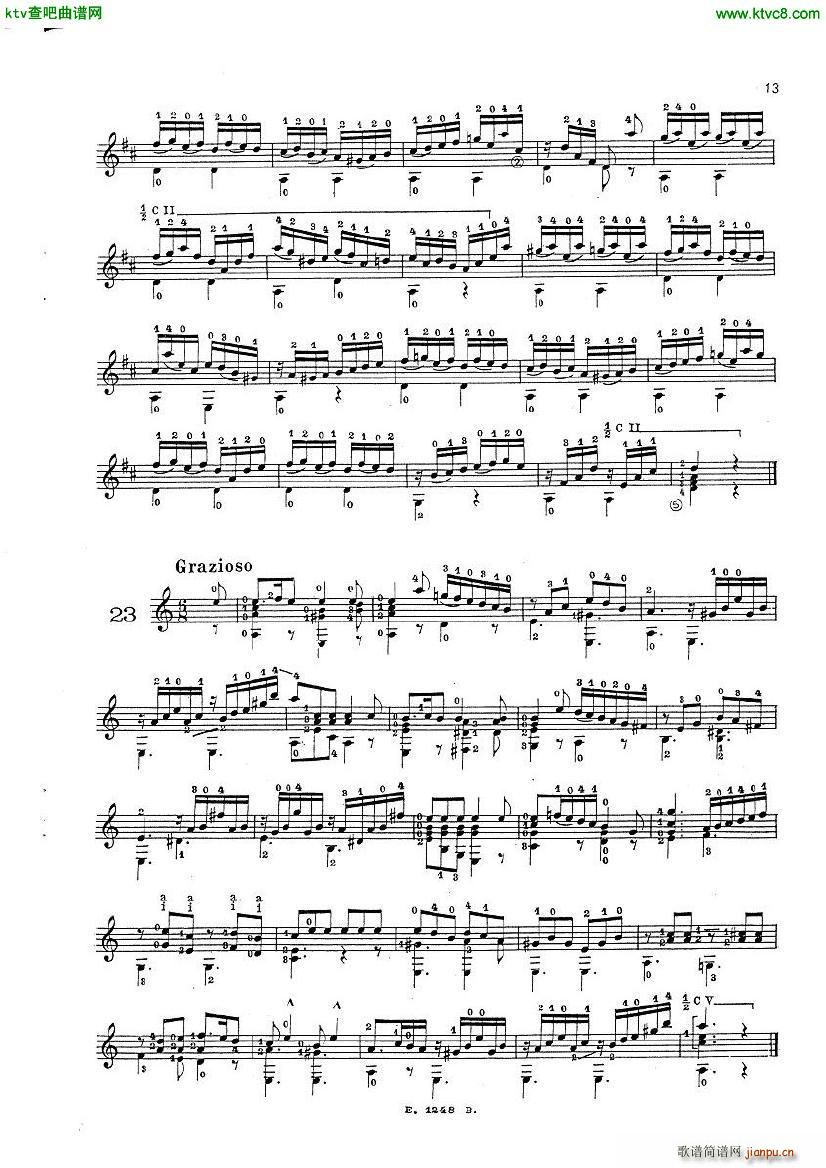 Mauro Giuliani Le Papillon op 50(����V)11