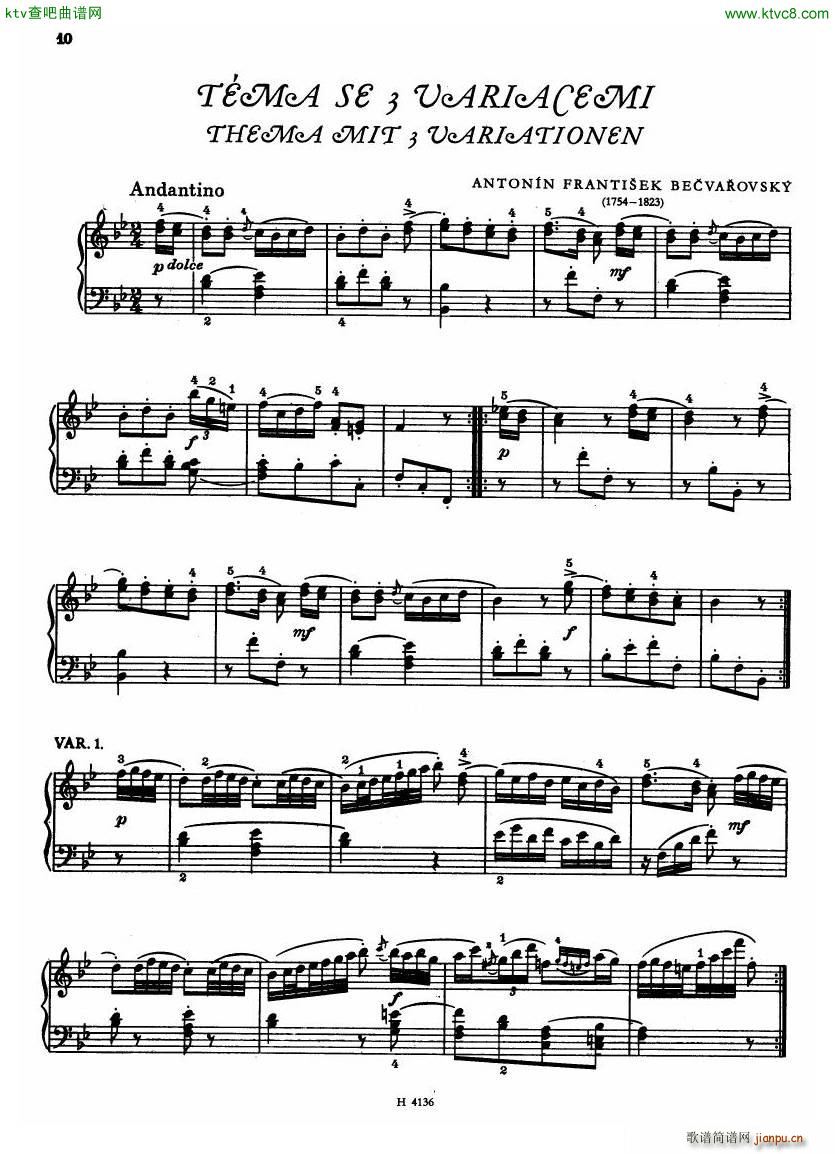 Czech piano variations from 18th century(����V)8