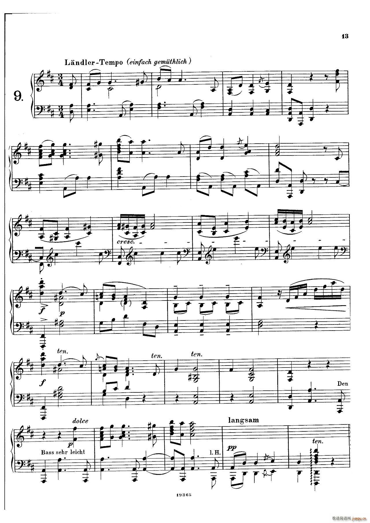 �� ��ķ��˹�� Landliche Tanzee Op 1 �l������(����V)12