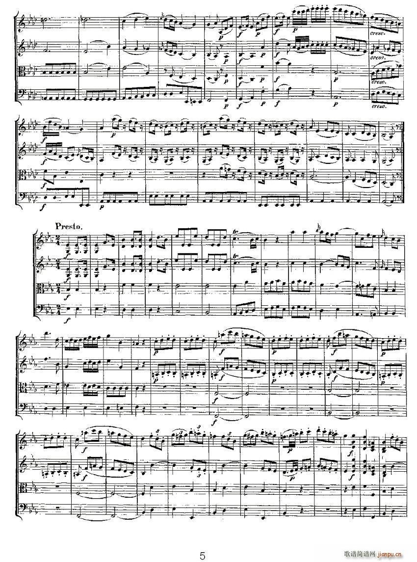 Quartet No 7 in Eb Major K 160 ��E���{�����Ҙ�(l�� )������(���V)5