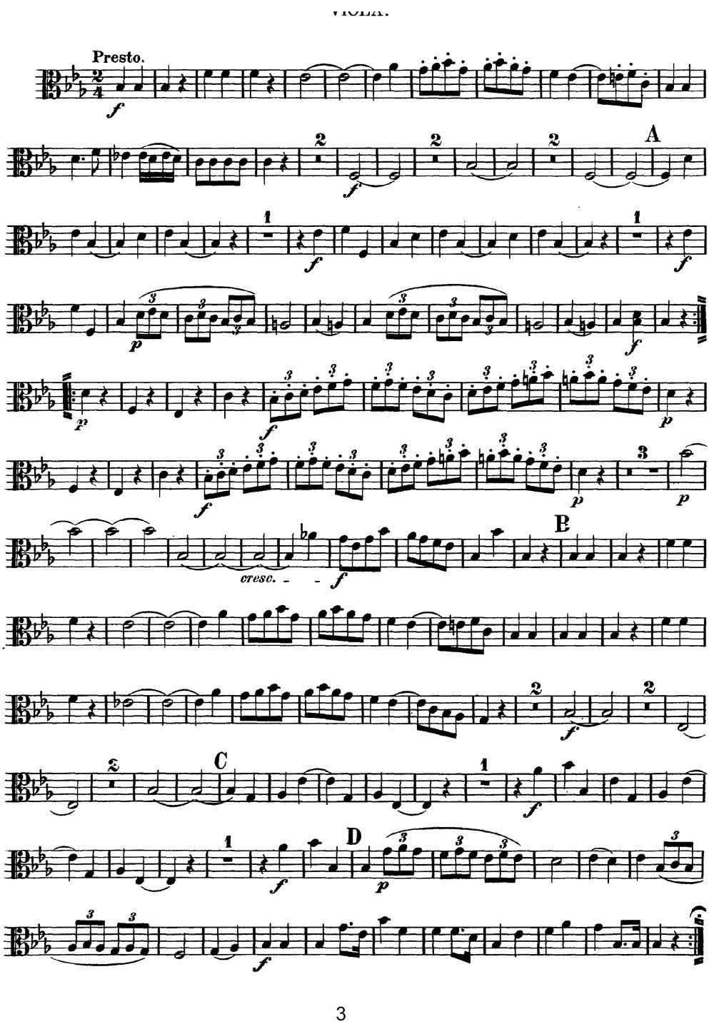 Mozart Quartet No 7 in Eb Major K 160 Viola(ʮ�ּ�����)3