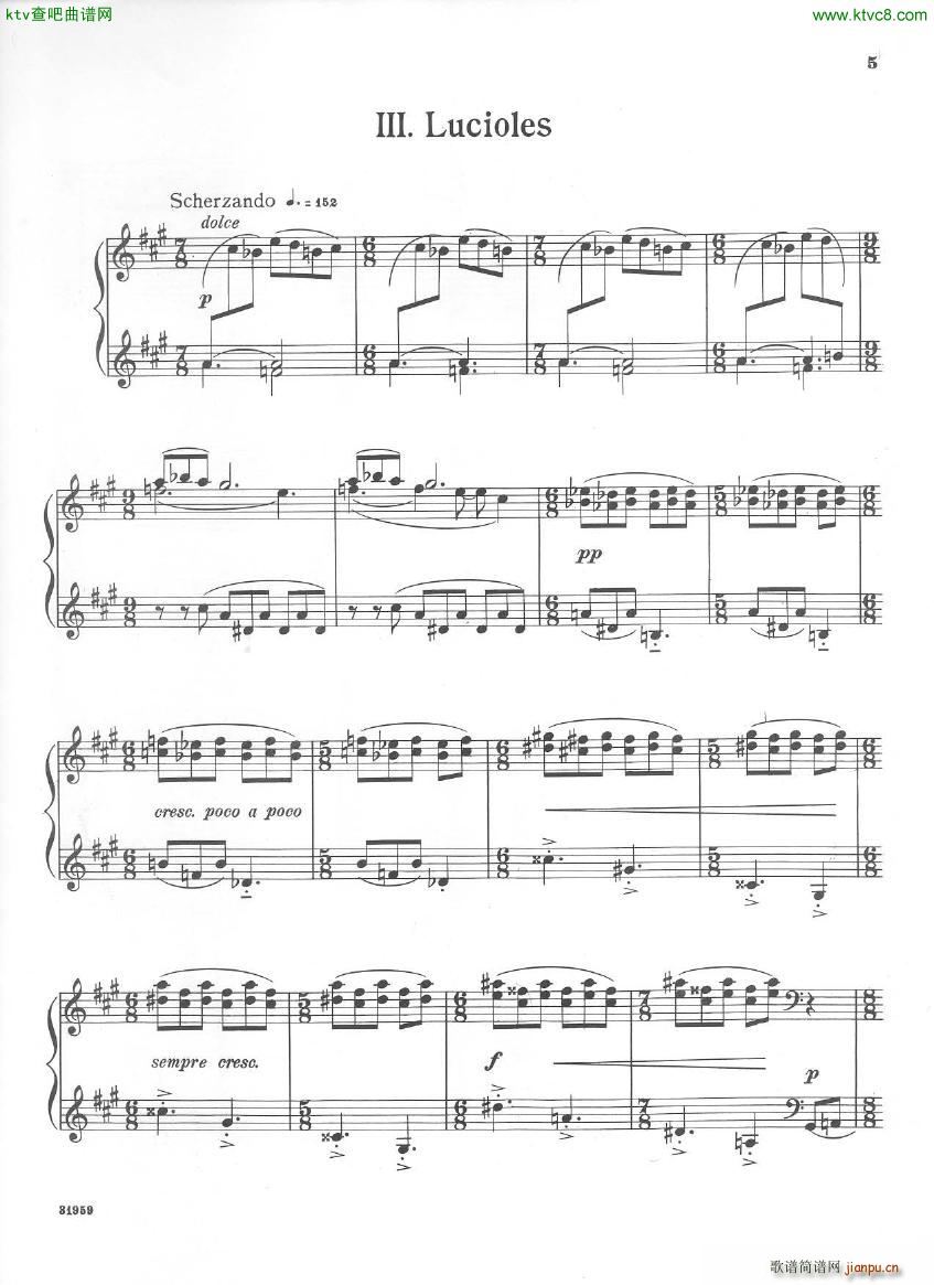 Bloch Five Sketches in Sepia(����V)5