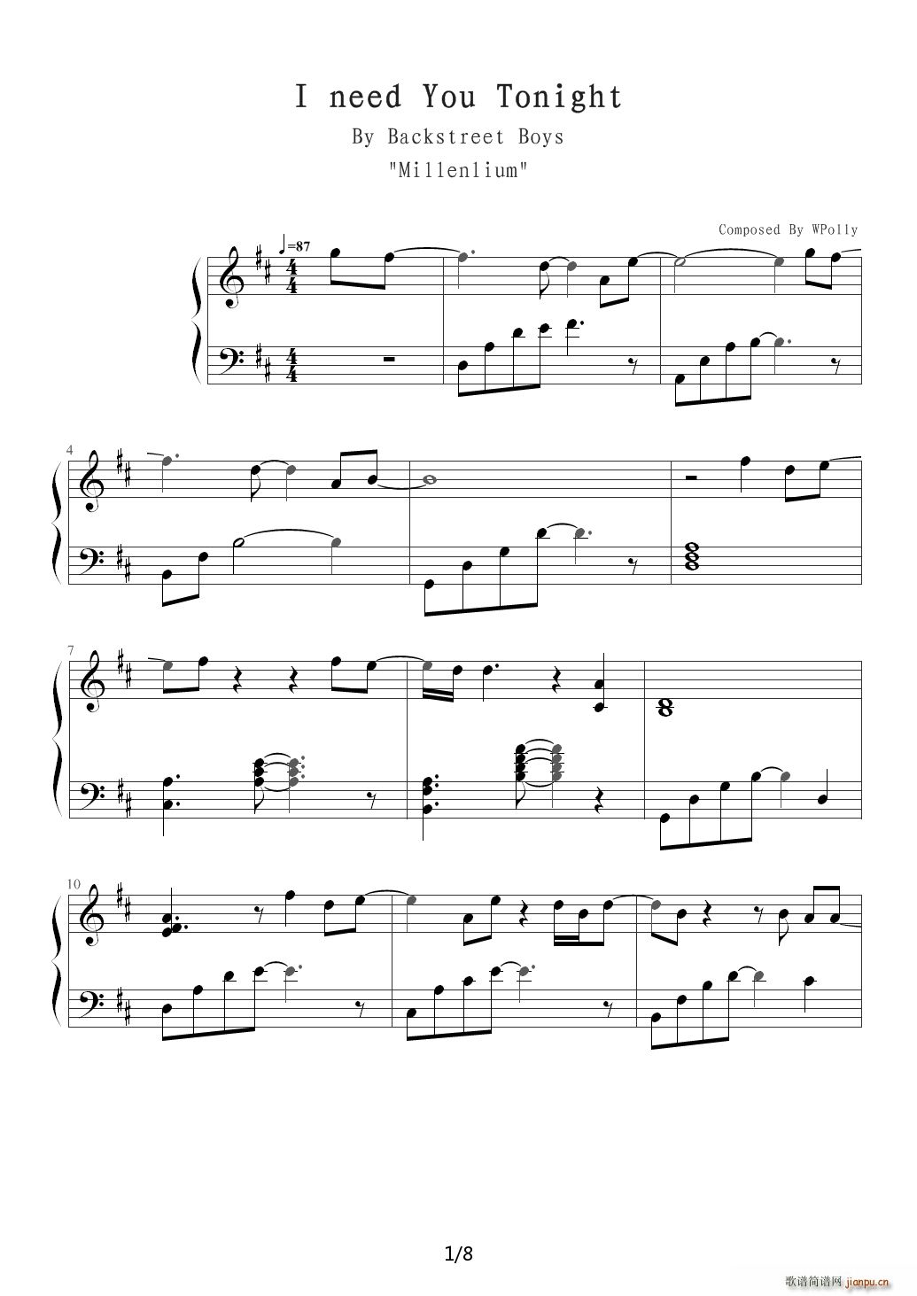 I need you tonight D�{(����V)1