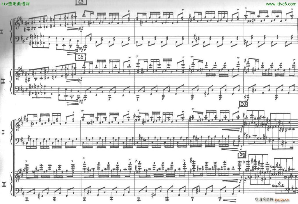Bolling Sonata for Two Pianist no 2 Part3(����V)8