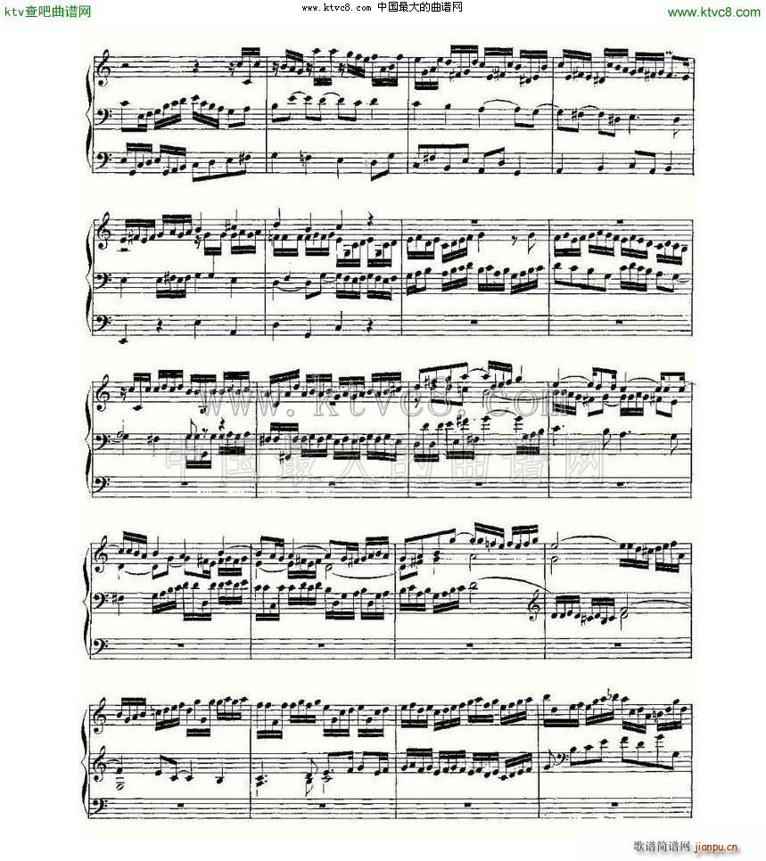 Prelude and Fugue in C Major BWV 531 ���L(f��ng)���V(ʮ�ּ�����)6