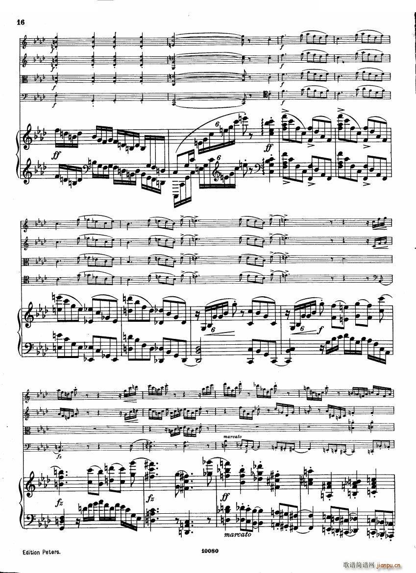 Brahms op 34 Piano Quintet f minor score һ(����V)14