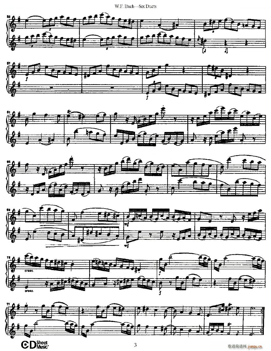 Six Duets ֮һ ���׶����ྚ���� �~��(���V)3