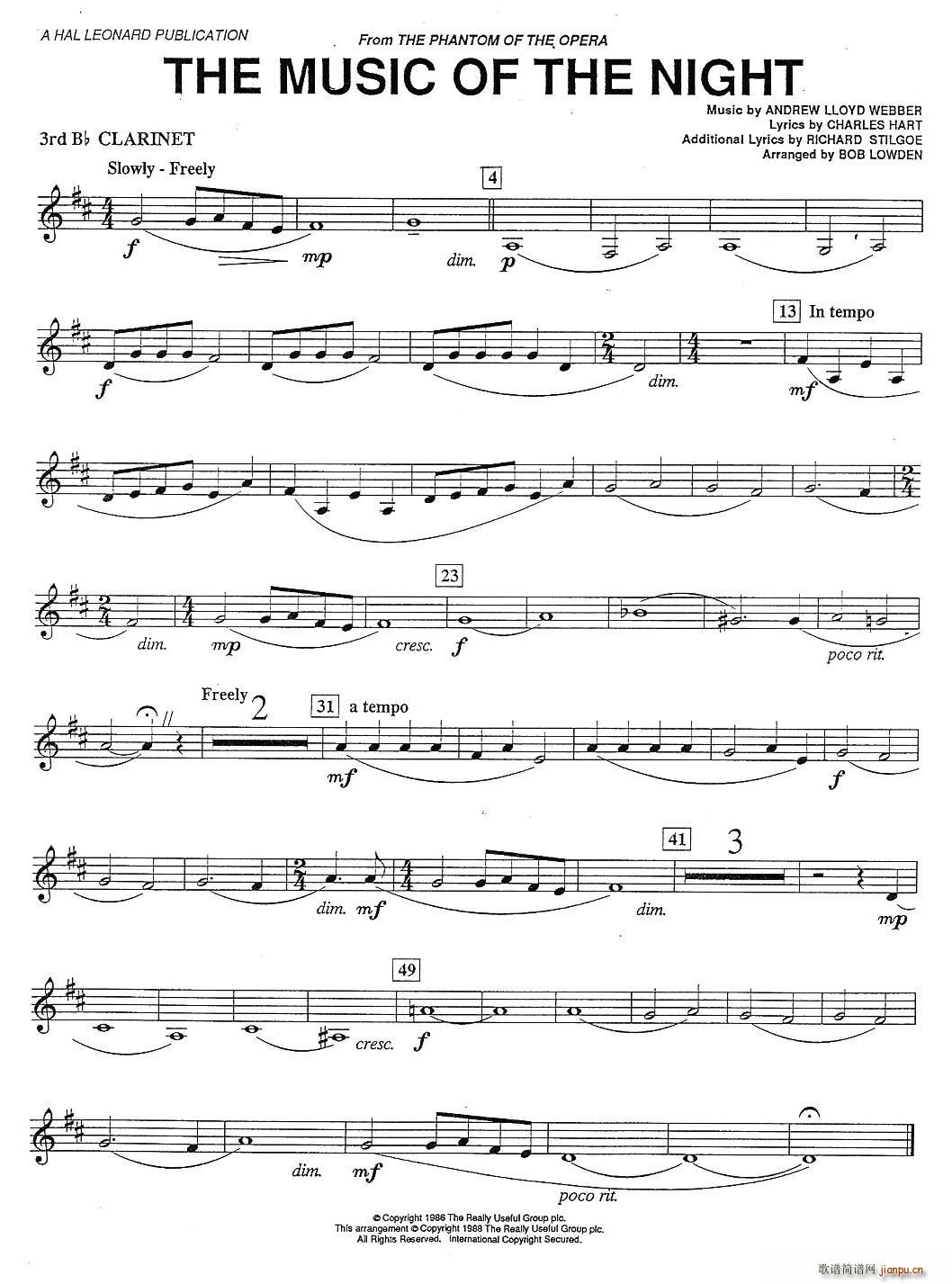 THE MUSIC OF THE NIGTH-CLARINET(�λɹ��V)3