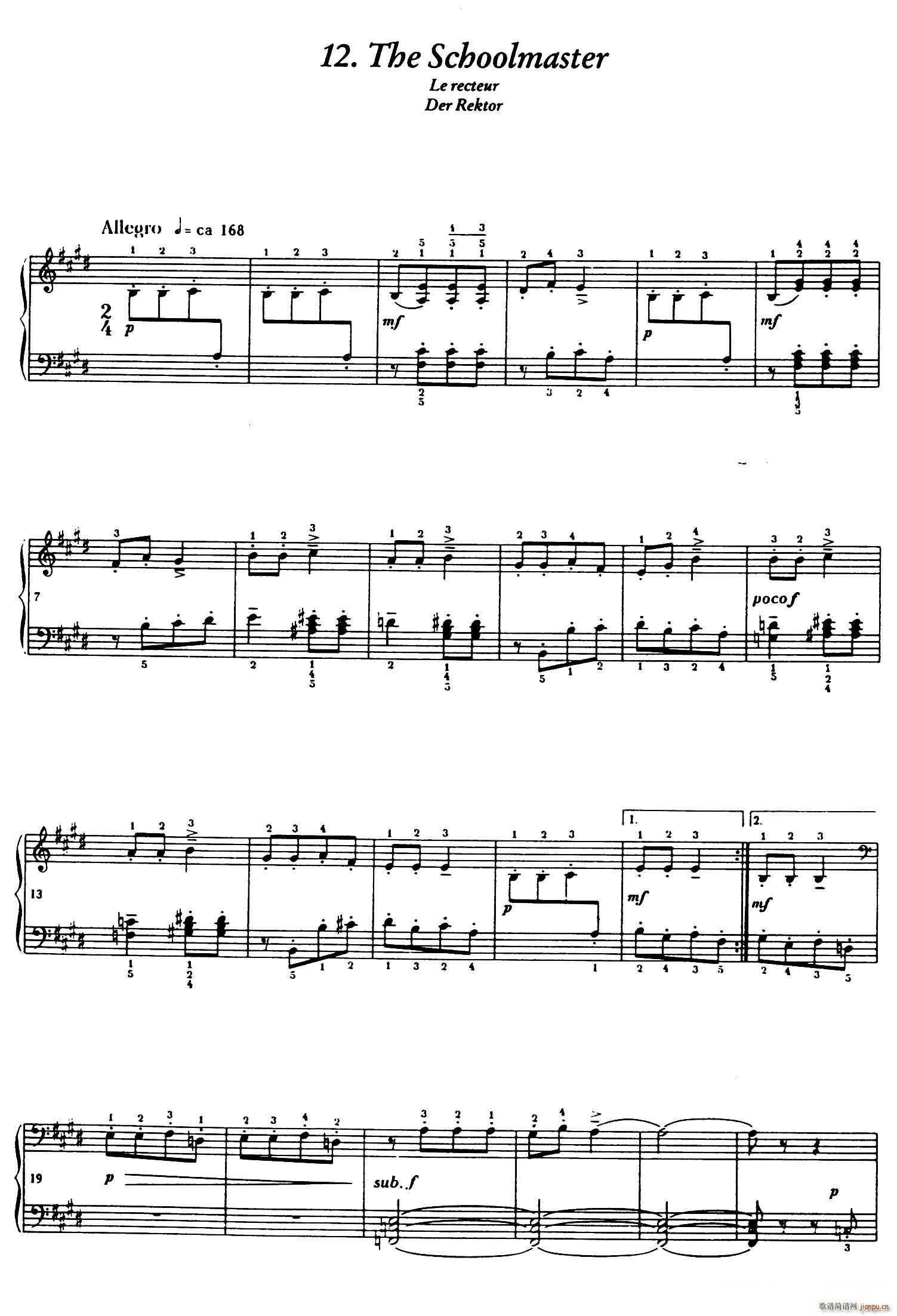 12 Folk Melodies ʮ�������g���{ 12(����V)1