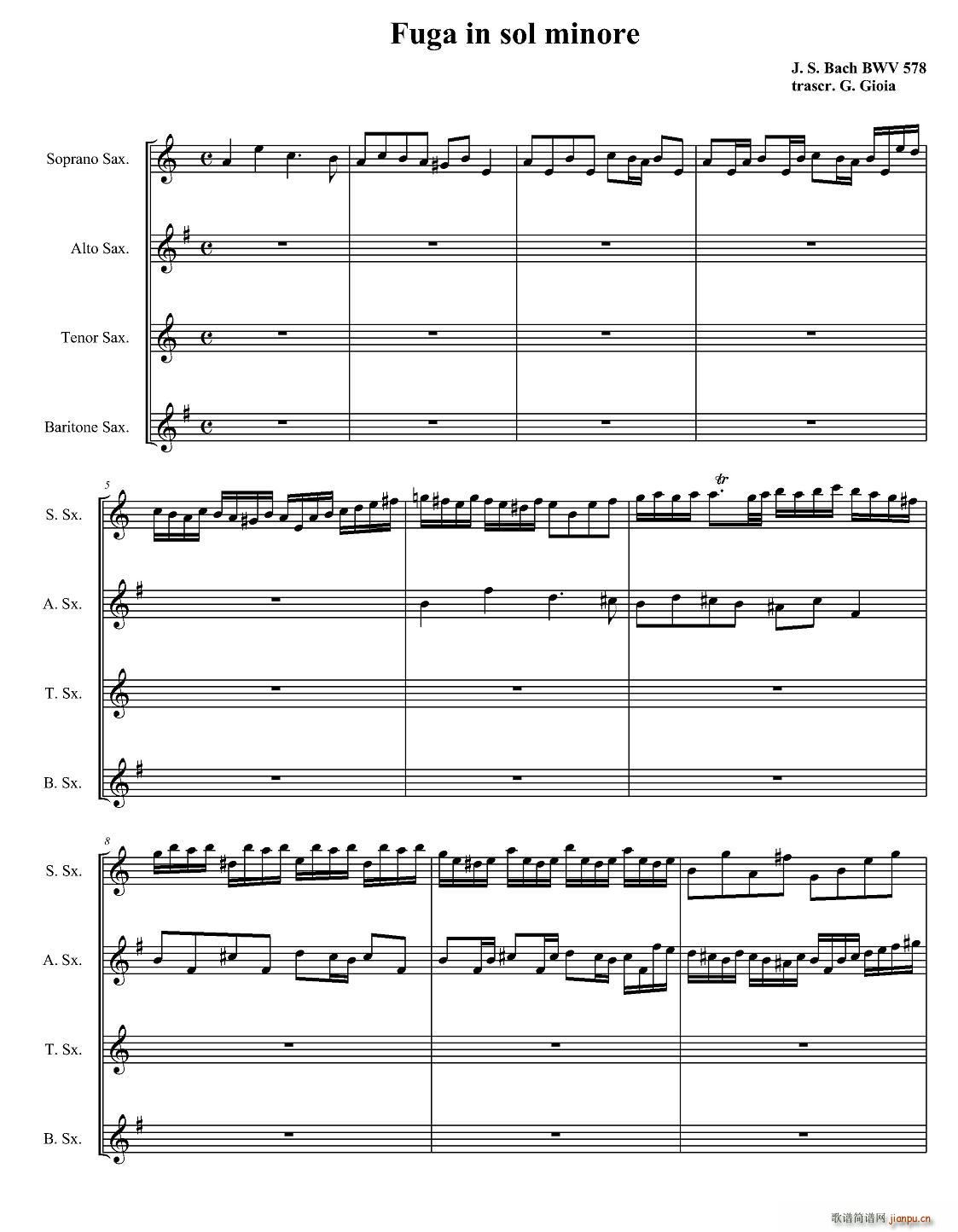 Fuga in sol minore ������(���V)1