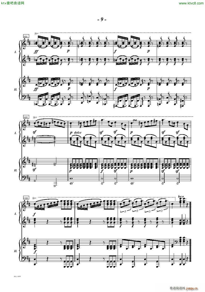 Diabelli Sonata Op33 For Two Pianos(����V)9