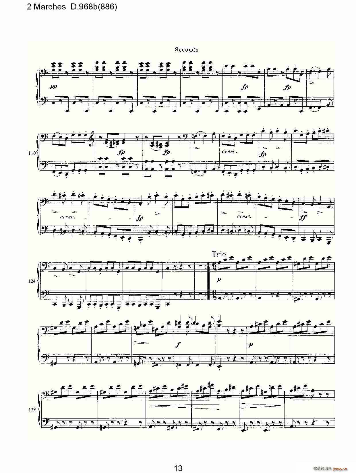 2 Marches D.968b(ʮ�ּ�����)13