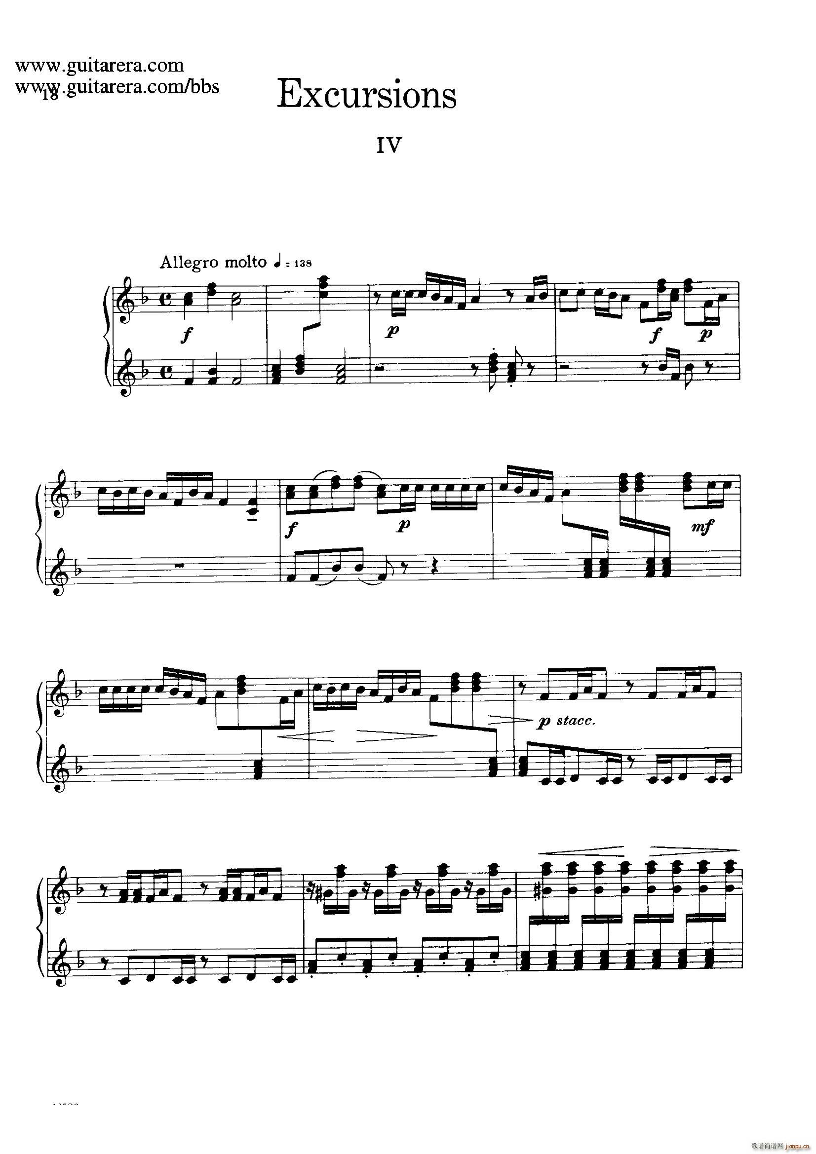 Four Excursions Op 20 ���� 4(����V)1