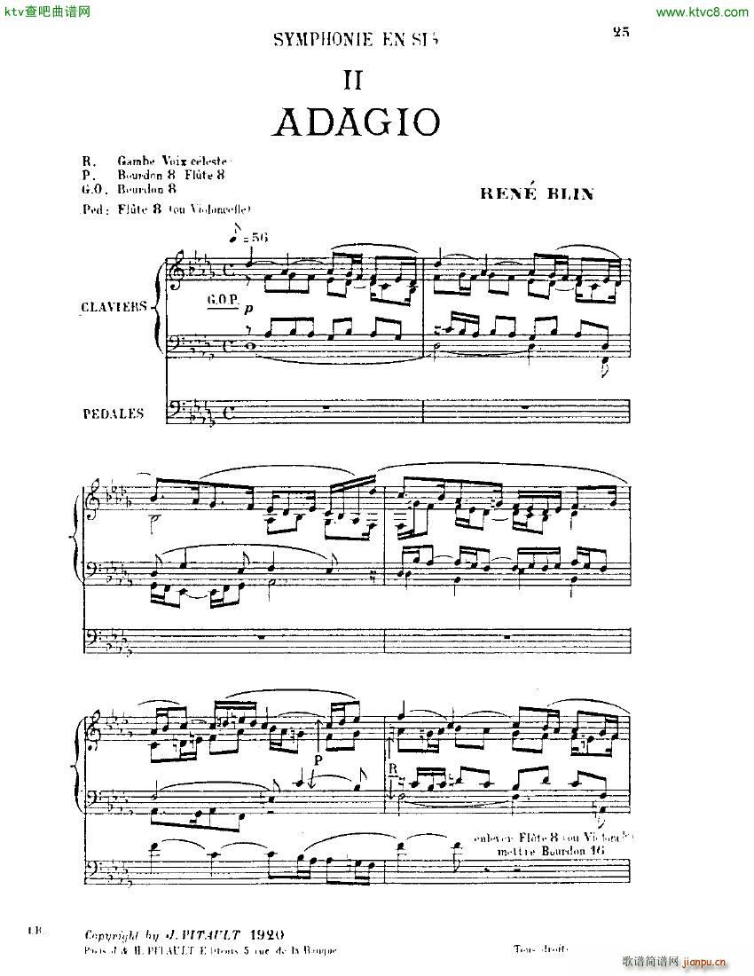 Blin Rene Symphonie mvt 2 solo organ(����V)1