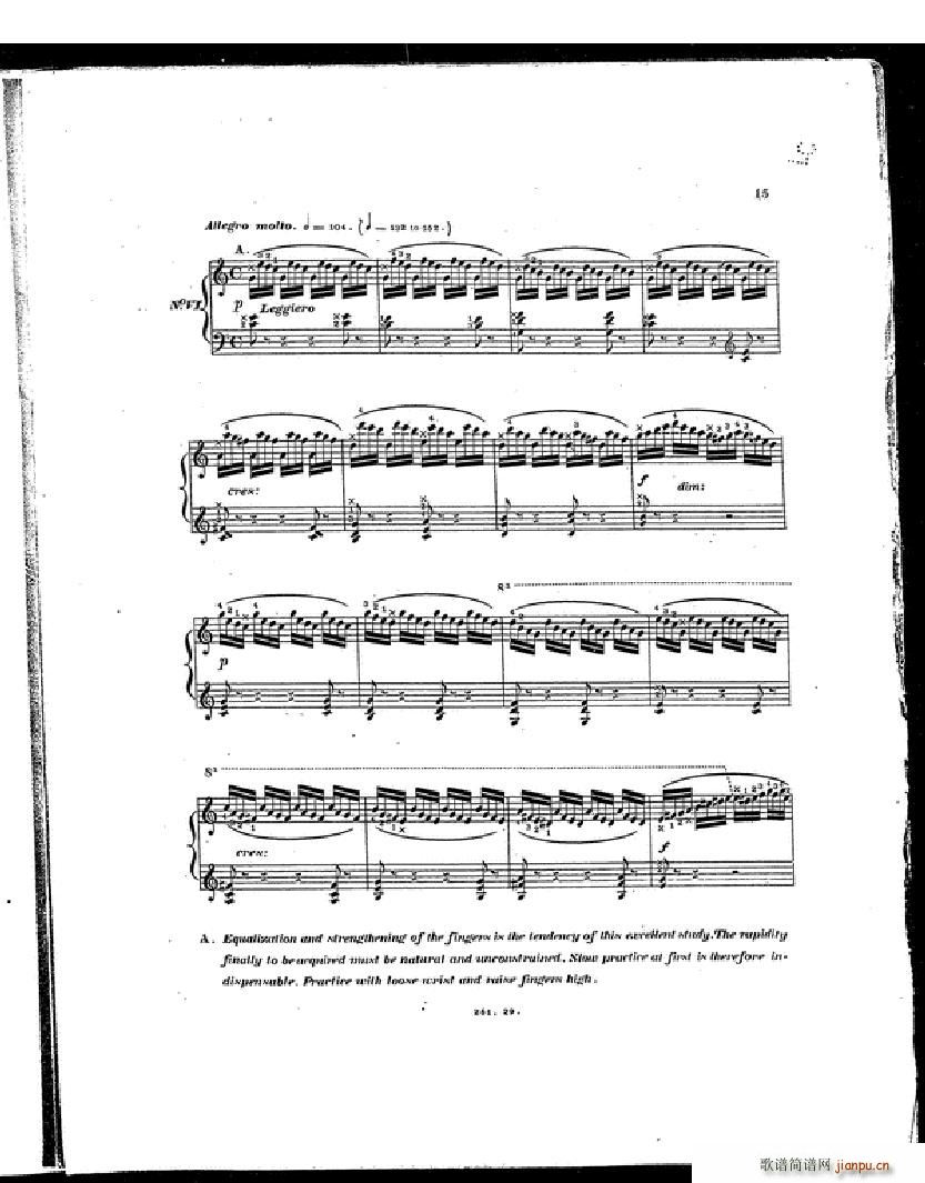 Czerny Etudes de la Velocite(����V)12