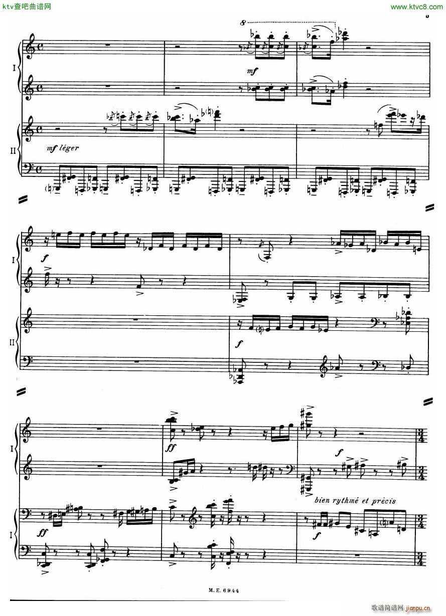 Auric Partita for two pianos(����V)5