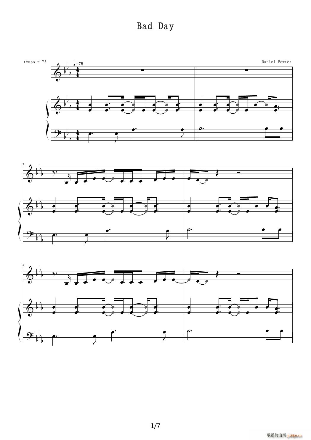 ĳ��Ҫ��daniel powter bad day(����V)1