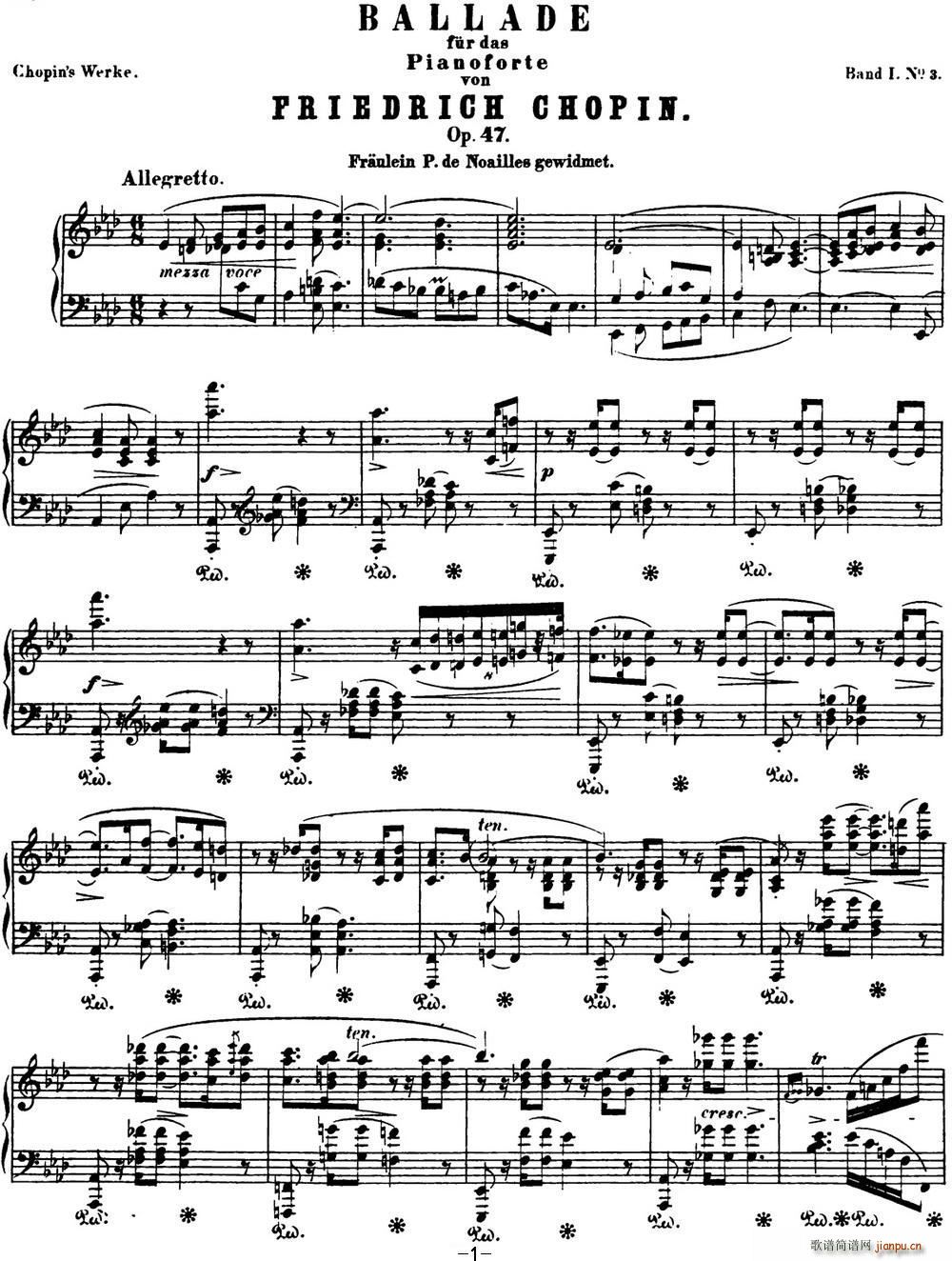 Ф�� ������3 ��A���{ Chopin Ballade No 3 Op 47(����V)1