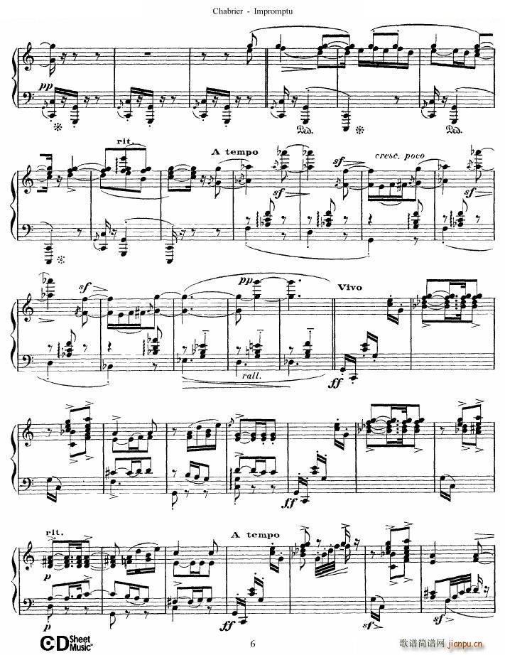Chabrier Impromptu Impromptu(ʮ�ּ�����)6