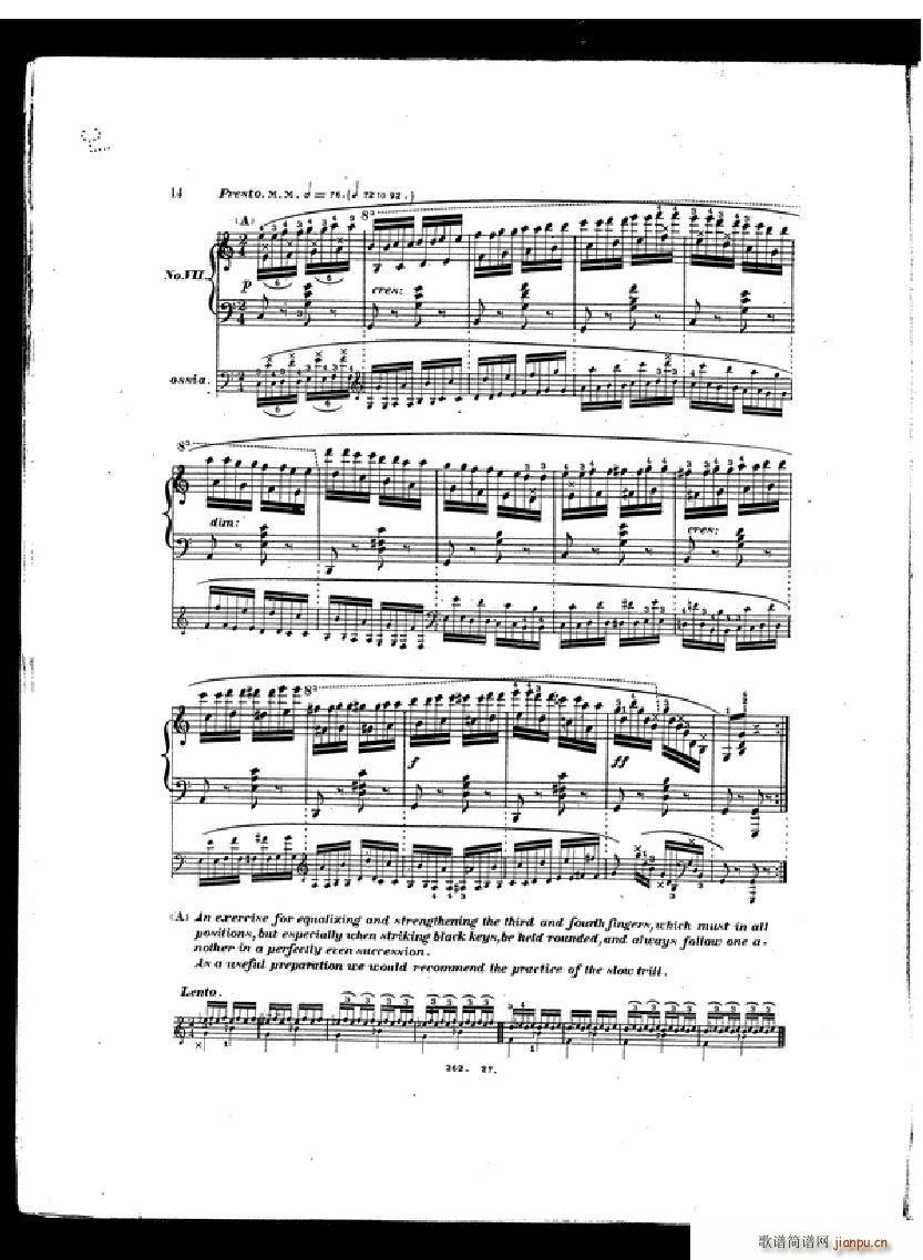 Czerny Etudes de la velocite book II(����V)12