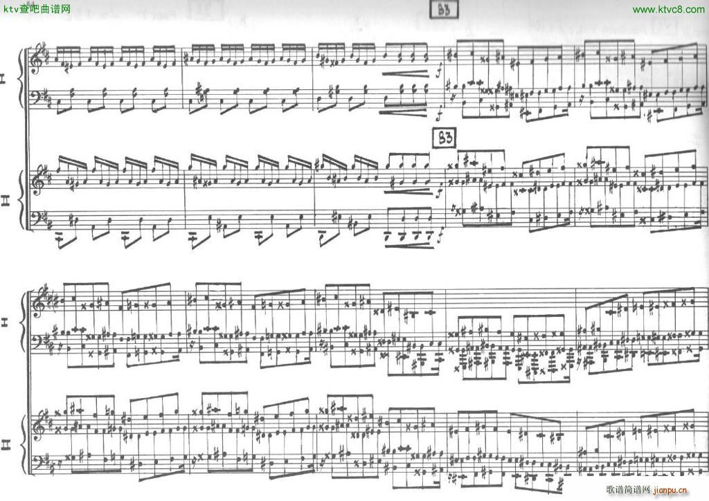 Bolling Sonata for Two Pianist no 2 Part3(����V)7